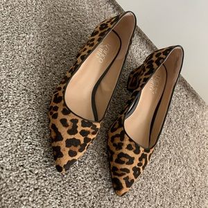 Franco Sarto Leopard Block Heel